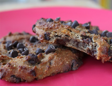 Chocolate Chip Pea Protein Cookies